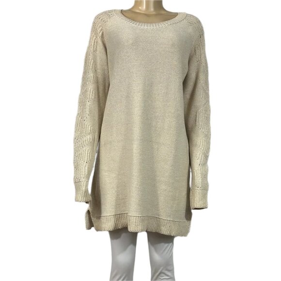 NWT Cotton Country Sweater Womens X-Large Round Neck Tight Knit Long Sle… - Picture 1 of 8